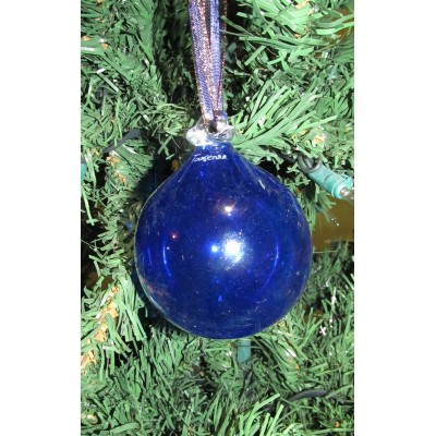 Blue round Christmas ball VSO